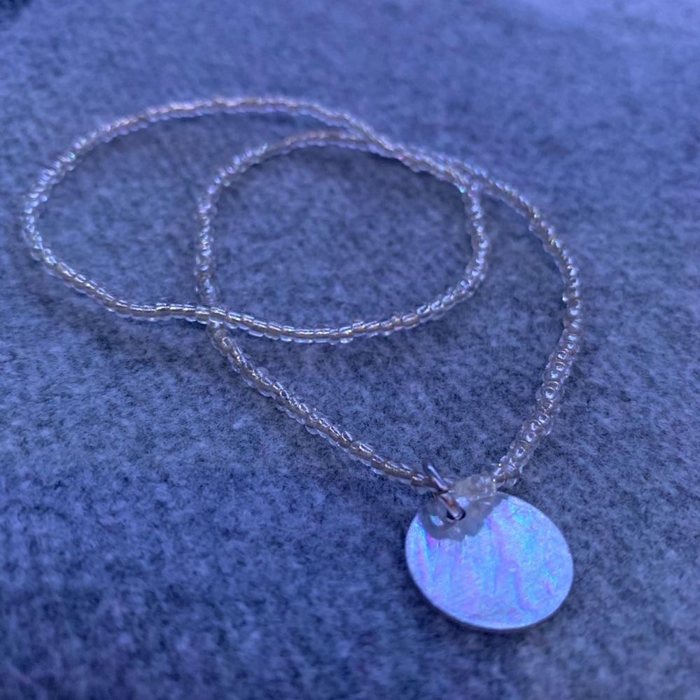 A pair of bracelets.